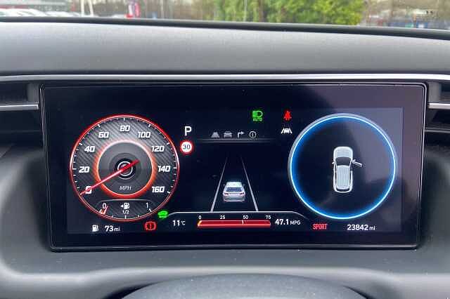 Hyundai TUCSON 1.6 h T-GDi Premium SUV 5dr Petrol Hybrid Auto Euro 6 (s/s) (230 ps) Red