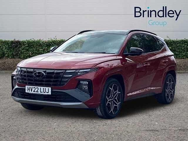 Hyundai TUCSON 1.6 h T-GDi N Line S SUV 5dr Petrol Hybrid Auto Euro 6 (s/s) (230 ps) Red