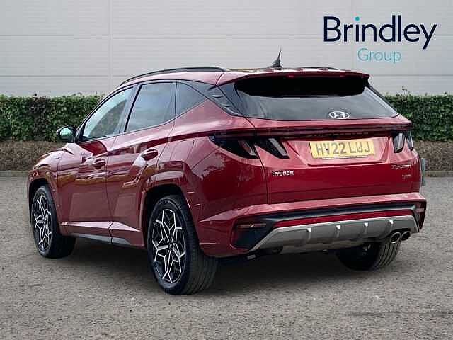 Hyundai TUCSON 1.6 h T-GDi N Line S SUV 5dr Petrol Hybrid Auto Euro 6 (s/s) (230 ps) Red