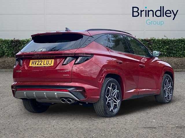 Hyundai TUCSON 1.6 h T-GDi N Line S SUV 5dr Petrol Hybrid Auto Euro 6 (s/s) (230 ps) Red
