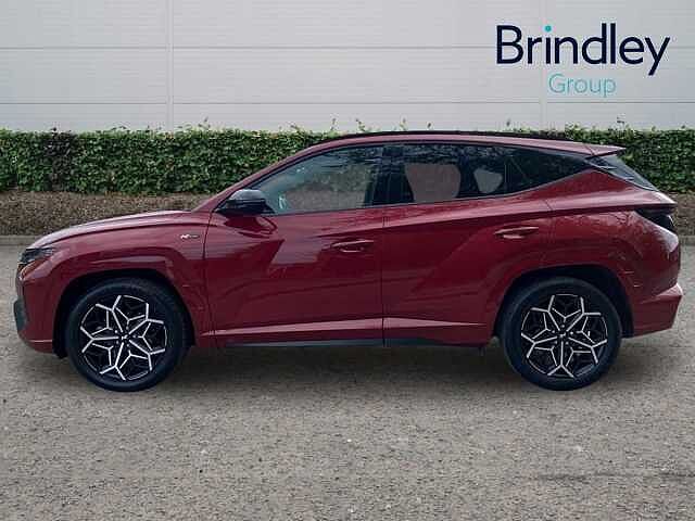 Hyundai TUCSON 1.6 h T-GDi N Line S SUV 5dr Petrol Hybrid Auto Euro 6 (s/s) (230 ps) Red