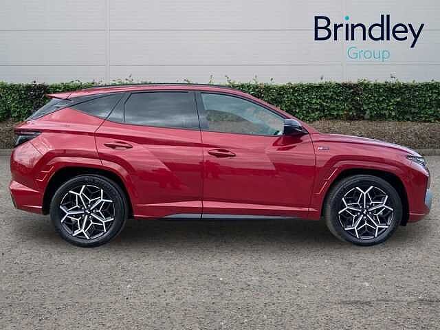 Hyundai TUCSON 1.6 h T-GDi N Line S SUV 5dr Petrol Hybrid Auto Euro 6 (s/s) (230 ps) Red