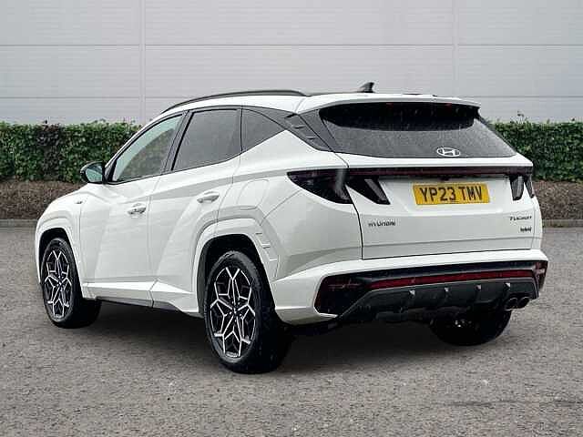 Hyundai TUCSON 1.6 h T-GDi N Line S SUV 5dr Petrol Hybrid Auto Euro 6 (s/s) (230 ps) Atlas White