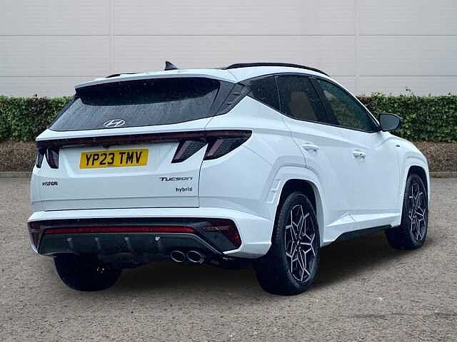 Hyundai TUCSON 1.6 h T-GDi N Line S SUV 5dr Petrol Hybrid Auto Euro 6 (s/s) (230 ps) Atlas White