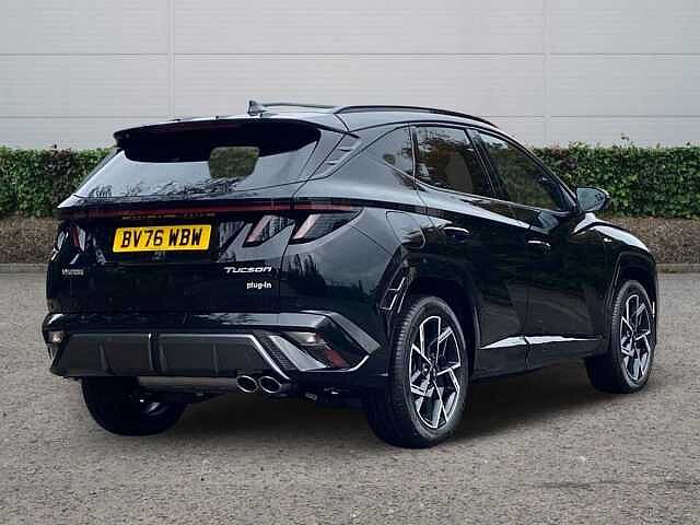 Hyundai TUCSON 1.6 T-GDi 13.8kWh N Line Edition SUV 5dr Petrol Plug-in Hybrid Auto Euro 6 (s/s) ABYSS Black