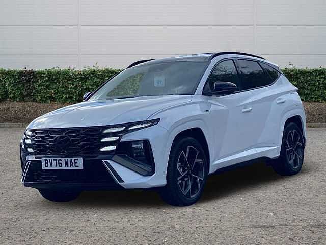 Hyundai TUCSON 1.6 T-GDi 13.8kWh N Line S SUV 5dr Petrol Plug-in Hybrid Auto Euro 6 (s/s) (253 SERENITY White