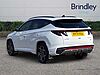 Hyundai TUCSON 1.6 h T-GDi N Line S SUV 5dr Petrol Hybrid Auto Euro 6 (s/s) (230 ps) Polar White